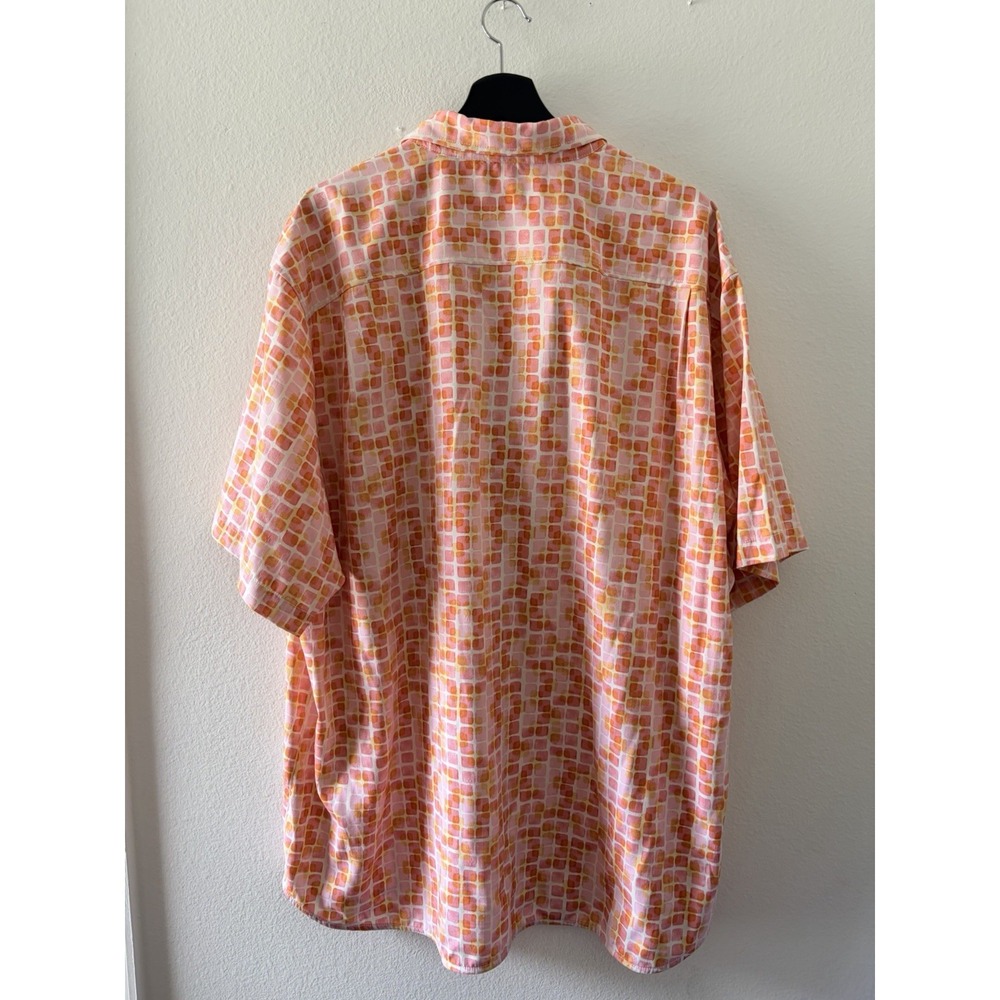 Tommy Bahama Silk Blend Short Sleeve Button Up Shirt Men's Size XXXL Pink Orange - Picture 4 of 6